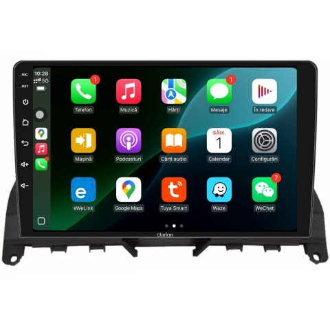 Navigatie CLARION Mercedes C Klass W204 2007-2014 9 inch 2GB 32GB 8 CORE [2]