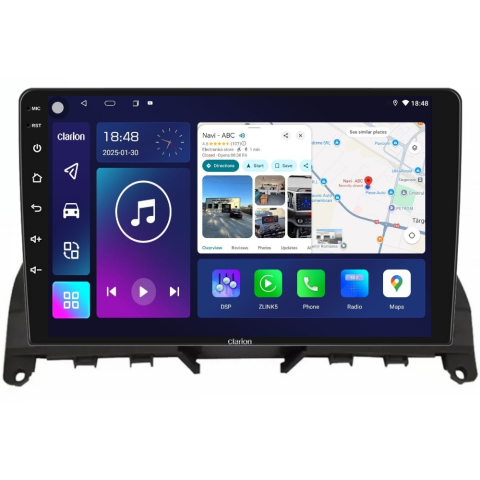 MERCEDES - Navigatie CLARION Mercedes C Klass W204 2007-2014 9 inch 2GB 32GB 8 CORE