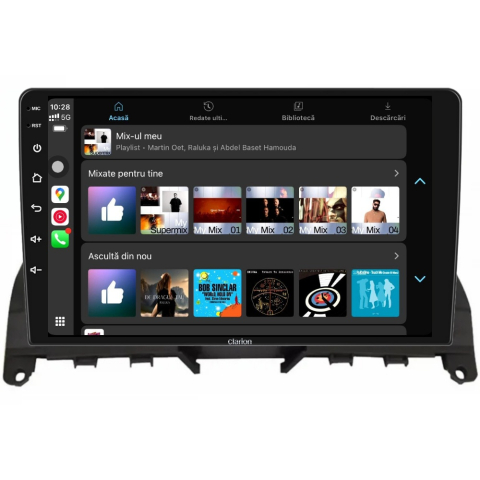 Navigatie CLARION Mercedes C Klass W204 2007-2014 9 inch 4GB 64GB 8 CORE [3]