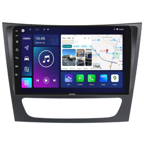 MERCEDES - Navigatie CLARION Mercedes E CLASS W211 2002-2009 9 inch 2GB 32GB 8 CORE