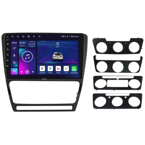 MULTIMEDIA - Navigatie CLARION Skoda Octavia 2 2004-2013 10 inch 2GB 32GB 4 CORE