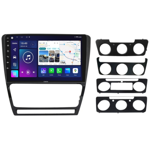 MULTIMEDIA - Navigatie CLARION Skoda Octavia 2 2004-2013 10 inch 2GB 32GB 8 CORE