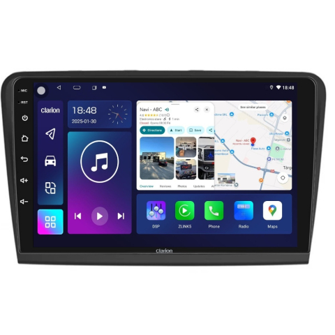 MULTIMEDIA - Navigatie CLARION Skoda Superb 2 2008-2015 10 inch 2GB 32GB 8 CORE
