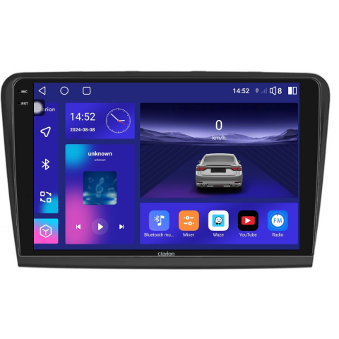 SKODA - Navigatie CLARION Skoda Superb 2 2008-2015 2K 4GB 64GB 8 CORE