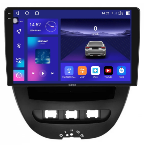 TOYOTA - Navigatie CLARION Toyota Aygo 2005-2014 2K 4GB 64GB 8 CORE