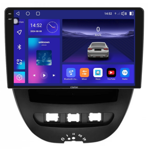 TOYOTA - Navigatie CLARION Toyota Aygo 2005-2014 2K 8GB 256GB 8 CORE