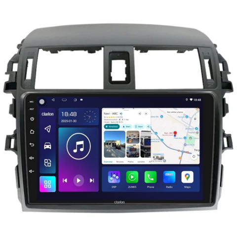 TOYOTA - Navigatie CLARION Toyota Corolla E15 2007-2013 9 inch 2GB 32GB 8 CORE