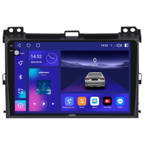TOYOTA - Navigatie CLARION Toyota Land Cruser Prado J12 2002-2010 2K 4GB 64GB 8 CORE