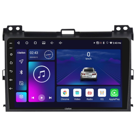 TOYOTA - Navigatie CLARION Toyota Land Cruser Prado J12 2002-2010 9 inch 2GB 32GB 4 CORE