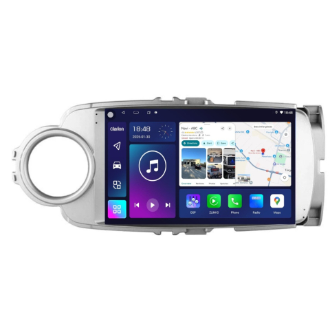 TOYOTA - Navigatie CLARION Toyota Yaris P13 2011-2018 9 inch 4GB 64GB 8 CORE