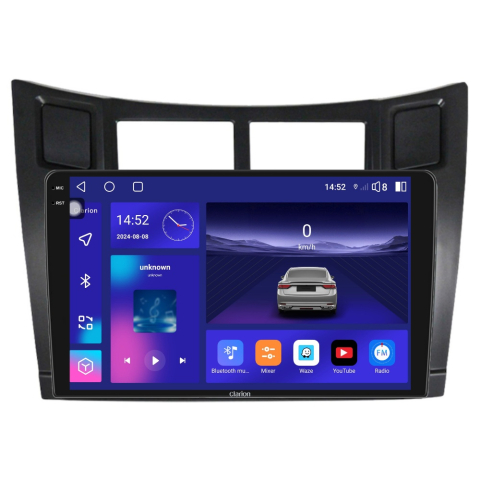 TOYOTA - Navigatie CLARION Toyota Yaris P9 2005-2015 2K 4GB 64GB 8 CORE