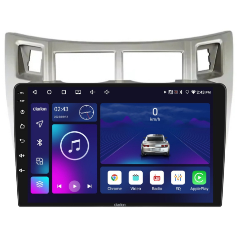 TOYOTA - Navigatie CLARION Toyota Yaris P9 2005-2015 9 inch 2GB 32GB 4 CORE