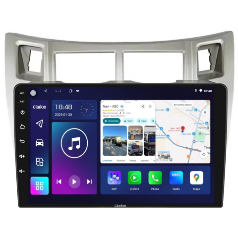 TOYOTA - Navigatie CLARION Toyota Yaris P9 2005-2015 9 inch 4GB 64GB 8 CORE