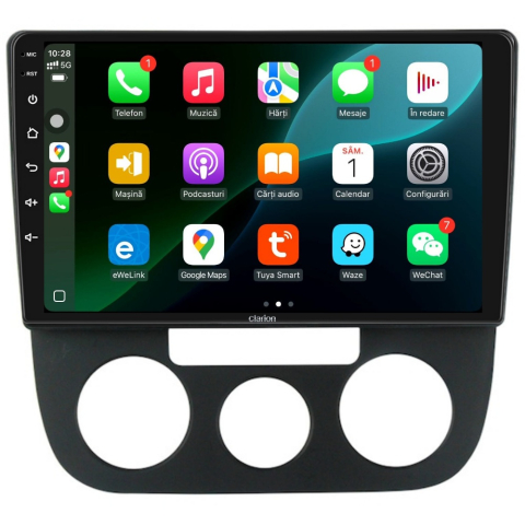 Navigatie CLARION VW Golf 5 2003-2010 10 inch 4GB 64GB 8 CORE [2]