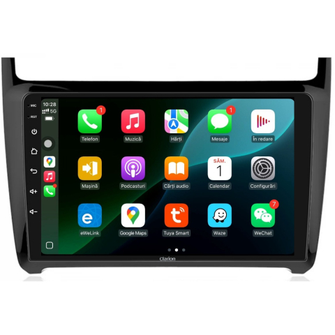 Navigatie CLARION VW Polo 6R 2009-2018 9 inch 4GB 64GB 8 CORE [2]