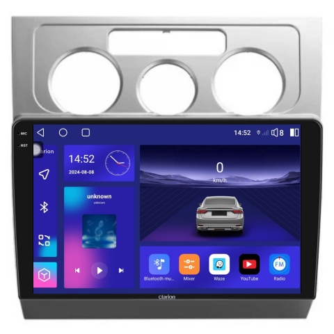 VW - Navigatie CLARION VW Touran 1 2003-2010 2K 4GB 64GB 8 CORE