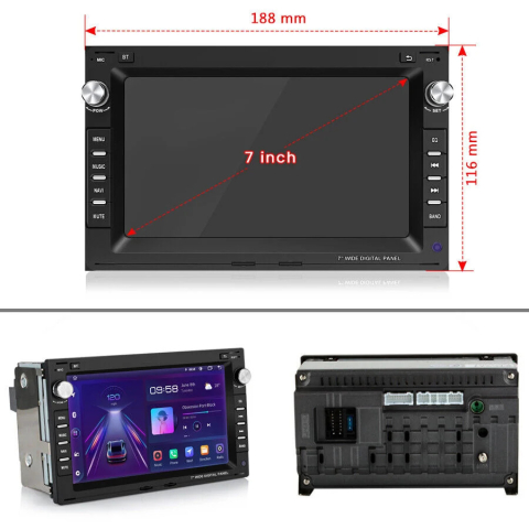 Navigație FORD Galaxy 1995 7 inch 4GB 64GB Android [2]