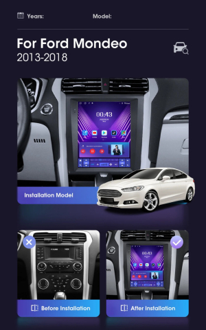 Navigație FORD Mondeo 5 9.7 inch 4GB 64GB Android [2]