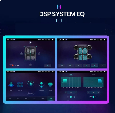 Navigatie Mercedes Benz C Klass W203 2000-2004 7 inch 4GB 64GB 8 Core 4G [2]