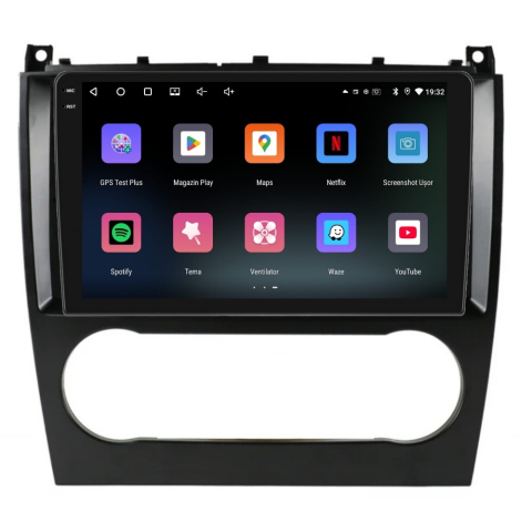 Navigatie PilotOn Mercedes Benz C CLASS W203 2004-2007 9 inch 6GB 128GB 8 CORE [1]