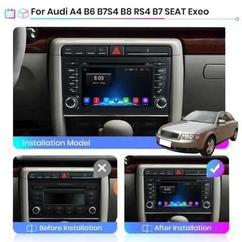 Navigație SEAT Exeo 2009 7 inch 2GB 32GB Android [3]