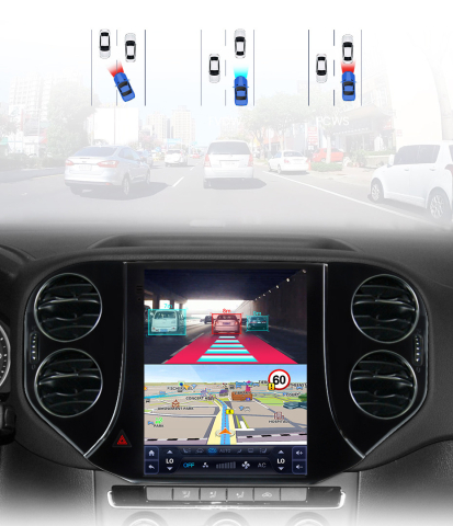 Navigatie TIP TESLA VW Tiguan 1 2007-2018 9.7 inch 6GB 128GB 8 Core 4G [2]