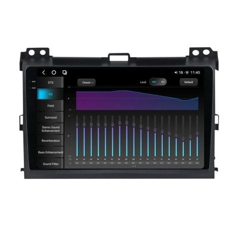 Navigatie Toyota Land Cruiser Prado J12 2002-2010 2K QLED 12GB 256GB 8 Core 4G [2]