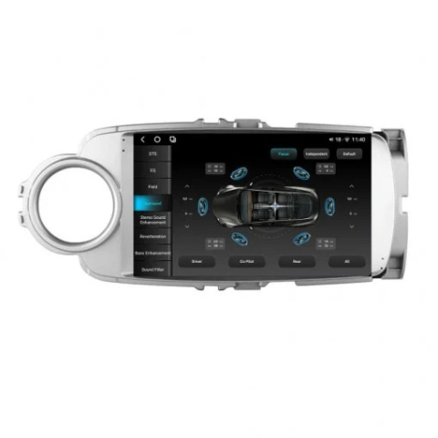 Navigatie Toyota Yaris P13 2011-2018 2K QLED 12GB 256GB 8 Core 4G [3]