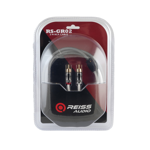 Reiss Audio RS-GR02 – Cablu RCA Profesional Împletit 2 Metri [1]