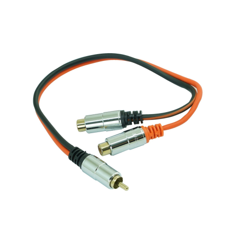 CABLU RCA - Reiss Audio RS-GW2M1F – Adaptor RCA Y 2 Mamă → 1 Tată