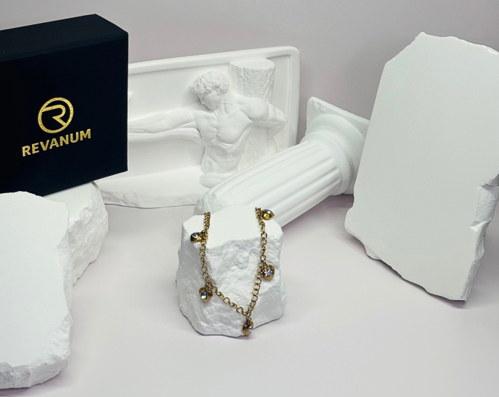 Brățară de picior „Amour Essence” – oțel inoxidabil placat cu aur 18K – Revanum [4]