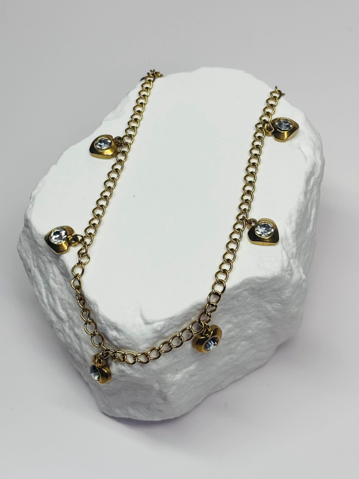 Brățară de picior „Amour Essence” – oțel inoxidabil placat cu aur 18K – Revanum [2]