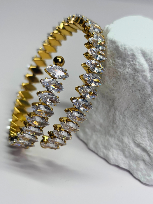 Brățară „Eternal Queen” – oțel inoxidabil placat cu aur 18K – Revanum [1]