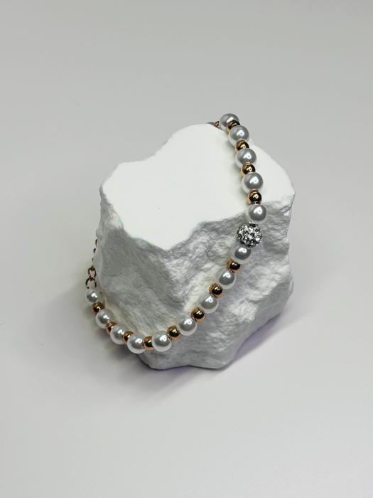 Brățară „Pearl Harmony” cu perle – oțel inoxidabil placat cu aur 18K – Revanum [2]