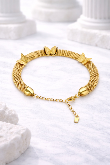 Brățară „Soul Wings” – oțel inoxidabil placat cu aur 18K – Revanum [3]