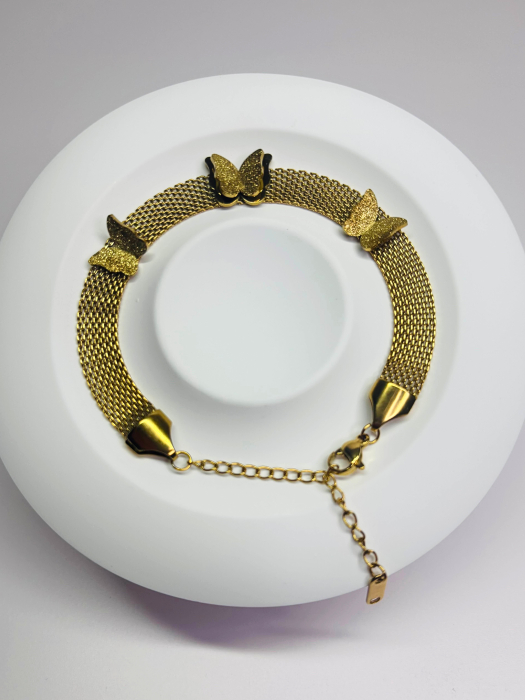 Brățară „Soul Wings” – oțel inoxidabil placat cu aur 18K – Revanum [2]