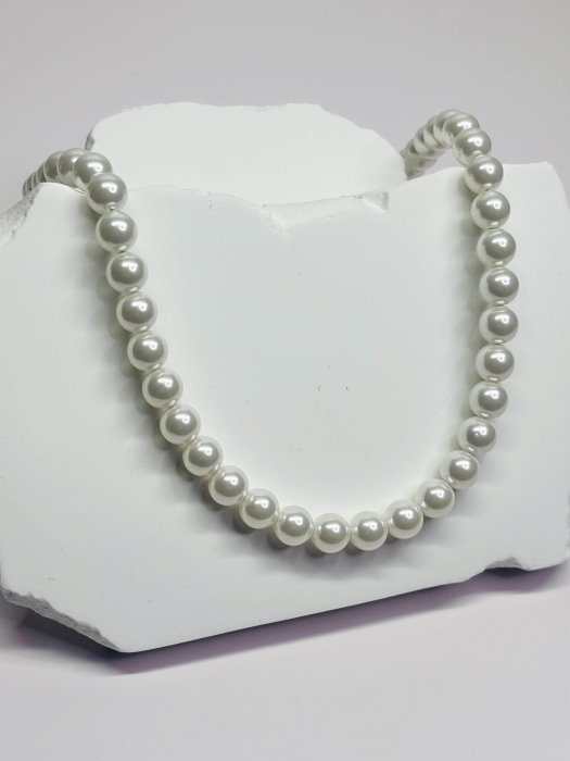 Colier „Descending Light” cu perle – oțel inoxidabil placat cu aur 18K – Revanum [2]