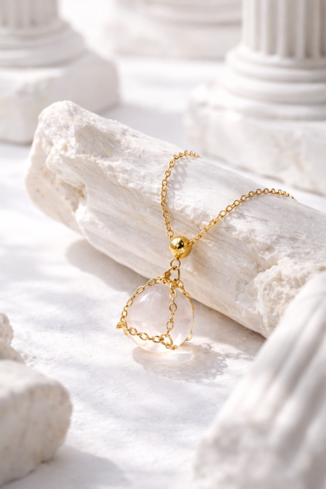 Colier „Frozen Desire” – oțel inoxidabil placat cu aur 18K – Revanum [3]