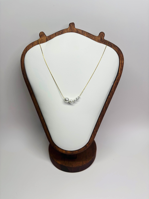 Colier „Seraphine” cu perle – oțel inoxidabil placat cu aur 18K – Revanum [2]