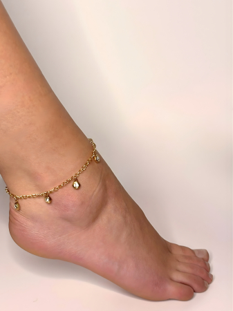 Brățară de picior „Dawn Kiss” – oțel inoxidabil placat cu aur 18K – Revanum [2]