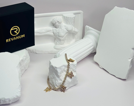 Brățară de picior „Sun Grace” – oțel inoxidabil placat cu aur 18K – Revanum [3]