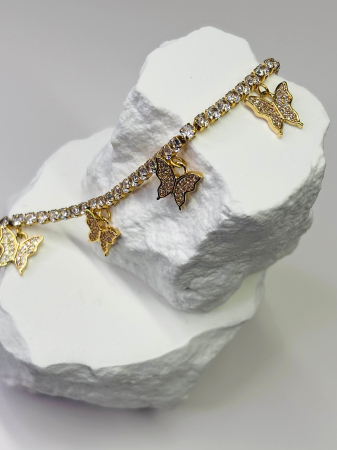 Brățară de picior „Sun Grace” – oțel inoxidabil placat cu aur 18K – Revanum [1]