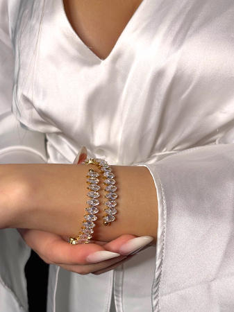 Brățară „Eternal Queen” – oțel inoxidabil placat cu aur 18K – Revanum [2]