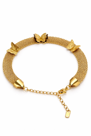 Brățări de mână - Brățară „Soul Wings” – oțel inoxidabil placat cu aur 18K – Revanum