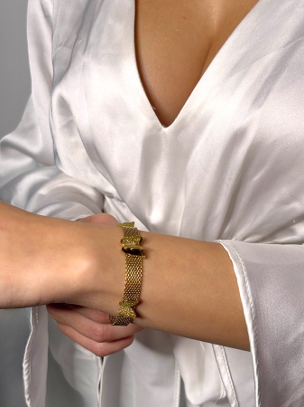 Brățară „Soul Wings” – oțel inoxidabil placat cu aur 18K – Revanum [2]