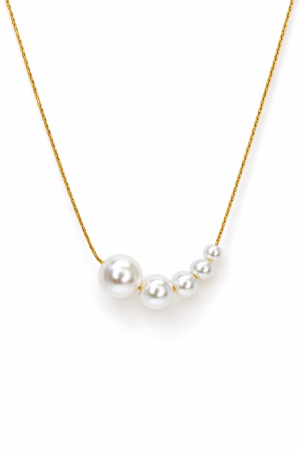Coliere - Colier „Seraphine” cu perle – oțel inoxidabil placat cu aur 18K – Revanum