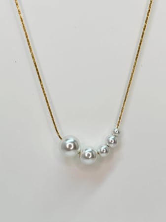 Coliere - Colier „Seraphine” cu perle – oțel inoxidabil placat cu aur 18K – Revanum