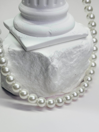 Set „Delicate Light” – colier & brățară cu perle, din oțel inoxidabil placat cu aur 18K – Revanum [2]