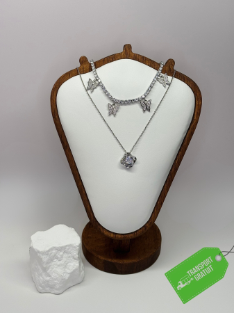 Seturi Revanum - Set „Midnight Celestia” – colier și brățară din oțel inoxidabil placat cu aur 18K Revanum