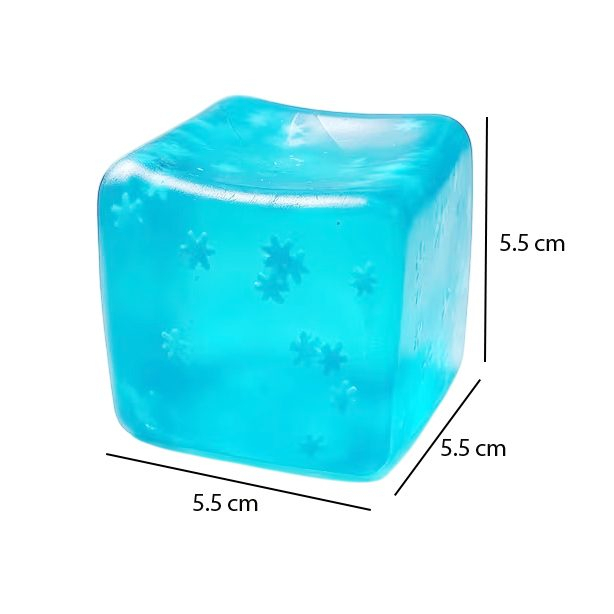 Cub Fidget 3D de Gheata cu Fulgi Albastru - Jucarie Antistres REVO Market [2]